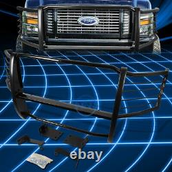 For 08-10 Ford F250-550 Superduty Blk Bumper Grill Protector Grille Brush Guard