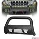 For 08-10 Jeep Grand Cherokee Matte Blk Studded Mesh Bull Bar Grill Grille Guard