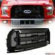 For 15-17 F150 Gloss Blk Oe Honeycomb Mesh Front Bumper Grill Grille Replacement