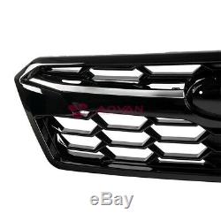 For 18-19+ Subaru Crosstrek Front Bumper Upper Grille Top Airflow Glossy Black