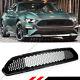 For 18-2020 Ford Mustang Bullitt Style Badgeless Matt Blk Honeycomb Front Grille