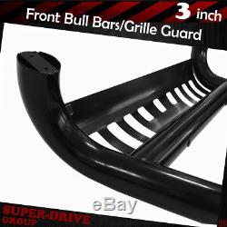 For 2007-2015 GMC YUKON XL 1500 2500 BLK Bumper Bull Bar Grille Guard Skid Plate