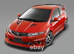 For 2008-2011 Honda Civic Type-R FN2 Carbon Fiber Front Bumper Grille Grill BLK