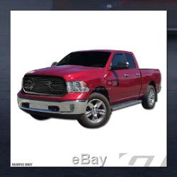 For 2013-2018 Dodge Ram 1500 Glossy Blk Big Horn Front Hood Bumper Grill Grille