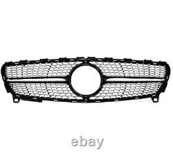 For 2016-2018 W176 A200 250 A45 Style Front Grill Grille Diamond Look BLK 1PC