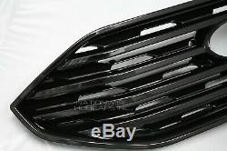 For 2019 2020 Ford Edge BLACK Snap On Grille Overlay Full Front Grill Covers New