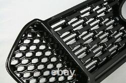 For 2019-2021 Ford Ranger XL XLT Black Grille Cover Overlay Front Grill Snap On