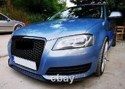 For Audi A3 8P S-LINE radiator grille sports grill honeycomb grill emblem holder PDC