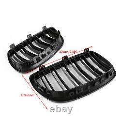 For BMW 06-09 E92 E93 328i 335i 2DR Front Kidney Grille Grill Double Rib Blk UK