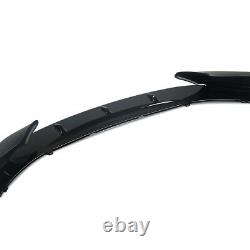 For Bmw 1er F20 F21 M Performance Style Front Grilles & Splitter Gloss Blk 11-15