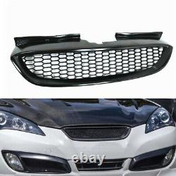 For Hyundai Genesis Coupe Car Front Mesh Grille Grill 2008-2012 Matte BLK UK