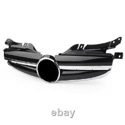 For Mercedes Benz R170 W170 SLK Class 1998-04 2-PIN Front Upper Grill Chrome Blk