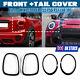 For Mini Cooper F55 F56 F57 2014-2021 Gloss Blk Headlight Tail Light Trim Rings