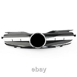 For R170 W170 SLK Class 1998-04 Mercedes Benz 2-PIN Front Upper Grill Chrome Blk