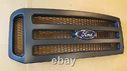 Ford Black Paintable Grille 05-07 Super Duty with emblem grill