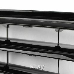 Front Bumper Grille Fit For Benz C Class W204 WithLED Emblem C300/C350 08-14 Blk E