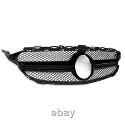 Front Bumper Grille Grill Mesh AMG Style For Benz C Class W205 2015-2018 BLK New