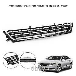Front Bumper Lower Grille Fit Chevrolet Impala 2014-2020 Chrome Blk 23455348 AY