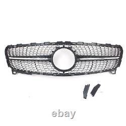 Front Grill Grille For Mercedes-Benz 16-18 W176 A200 A250 A45 Diamond BLK