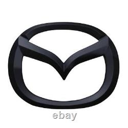 Front Grille Logo Badge Emblem Cover Matte Black For Mazda BT-50 TF 2020-2022 Ut