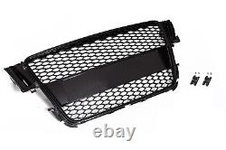 Front grill sport black with license plate holder for Audi A5 8T B8 2007-2011