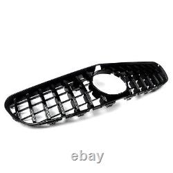 GT R Style Front Bumper Grille Gloss Blk For Benz S Class W217 AMG S63 S65 15-17