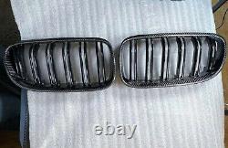 Genuine Carbon Front Grill Radiator Grille Fit for BMW E92 E93 335i 330i LCI