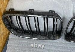Genuine Carbon Front Grill Radiator Grille Fit for BMW E92 E93 335i 330i LCI