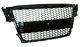 Gloss Black Front Grille For Audi A4 B8 Honeycomb Mesh 2009-2012