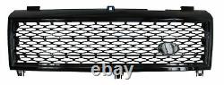 Gloss Black SUPERCHARGED style front grille for Range Rover L322 2002-05