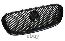 Gloss Black pack Front Grille for Jaguar XF mesh 2008-11 estate saloon XF-R pack