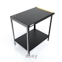 Grill trolley barbecue table side table outdoor BBQ serving trolley 50 x 72 cm
