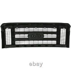 Grille Assembly For 2008-10 Ford F-250 Super Duty XLT Blk withTxtrd Drk Gray Insrt