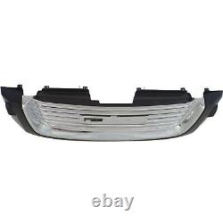 Grille For 2002-2009 GMC Envoy with Chrome Mldg/washer hole Blk Shell/Chr. Insert