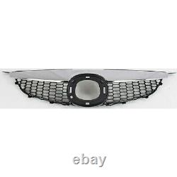 Grille For 2006-2008 Mazda 6 Std. Type with chrome upper bar Textured Blk. Plastic