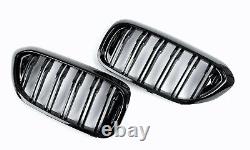 High gloss black black kidneys sport double grill decorative grille for BMW 5 Series G30 G31