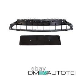 Honeycomb Grill Wide Radiator Grill Black + Front Camera for Audi A4 B9 Facelift S Line