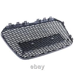 Honeycomb Sport radiator grille without emblem black gloss for Audi A6 C7 4G 10-14