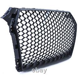 Honeycomb Sport radiator grille without emblem black matte for Audi A4 B9 8W 15-19