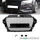 Honeycomb Design Radiator Grille Black Gloss + Pdc Fits Audi A3 8v 12-16 Not Rs3
