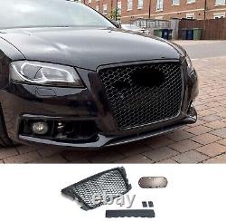 Honeycomb grill front grill PDC license plate holder fits Audi A3 8P 08-13