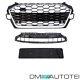 Honeycomb Grill Radiator Grille Black Silver Matte Fits Audi A4 B9 From 2019 S-line
