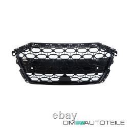 Honeycomb grille radiator grille black gloss + accessories for Audi A3 8Y not RS3