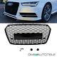 Honeycomb Grille Radiator Grille Black Gloss Fits Audi A7 C7 From 2014-2018 No Rs7
