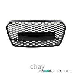 Honeycomb grille radiator grille black gloss fits Audi A7 C7 from 2014-2018 no RS7