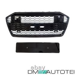 Honeycomb grille radiator grille black gloss grid fits Audi A6 F2 C8 not RS6