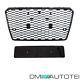 Honeycomb Grille Radiator Grille Black Gloss Grid For Audi A7 C7 2010-2014 Not Rs7