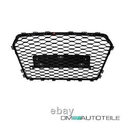 Honeycomb radiator grille black gloss fits Audi A6 4G facelift 2014-2018 no RS6