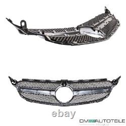 Honeycomb radiator grille + star fits Mercedes W205 C-Class not E63 AMG + camera