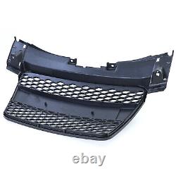Honeycomb radiator grille without emblem black gloss for Audi TT 8J prefacelift 06-10